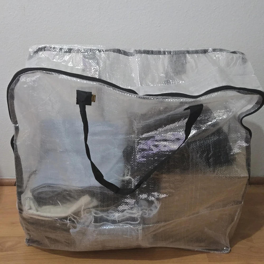 2 Clear Storage Bags
